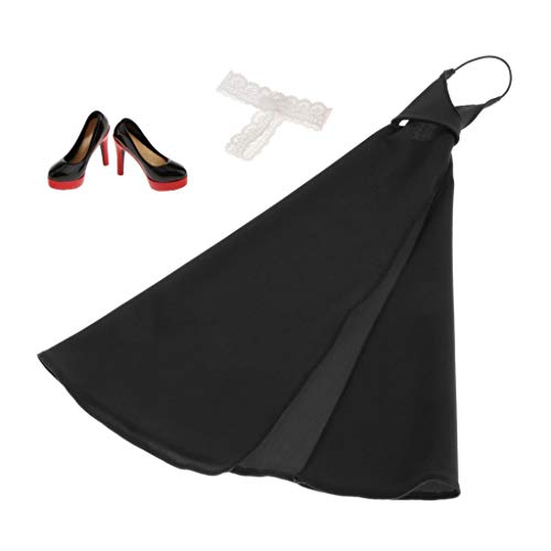 Harilla 1:6 Frauen Figur Kleidung Zubehör Backless Kleid + + Hohe Ferse für 12, Schwarz, wie Beschreibung Harilla 1:6 Frauen Figur Kleidung Zubehör Backless Kleid + + Hohe Ferse für 12, Schwarz, wie Beschreibung von Harilla