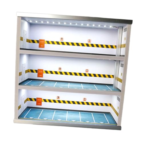 Harilla 1:64 Diecast Toy Cars Lagerhülle Garage Diorama 3 Tiers Sammlung Staubdest, Weiße Wand Harilla 1:64 Diecast Toy Cars Lagerhülle Garage Diorama 3 Tiers Sammlung Staubdest, Weiße Wand von Harilla