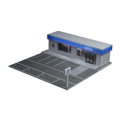 Harilla 1:64 Scale Diecast Modell Auto Vitrine Miniatur Szene Display Stand Tisch Dekor Sammlung mit Licht für Action Figuren von Harilla