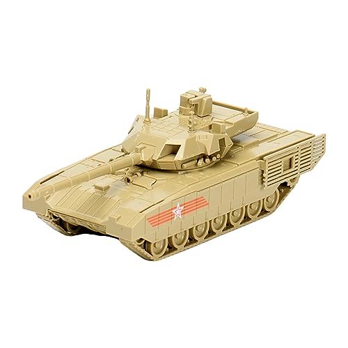 Harilla 1:72 Raupenwagen, Montage von gepanzerten Fahrzeugen, Bastelset, Miniatur 4D Panzermodell für Tischdekoration und Sammlung, T14 gelb von Harilla