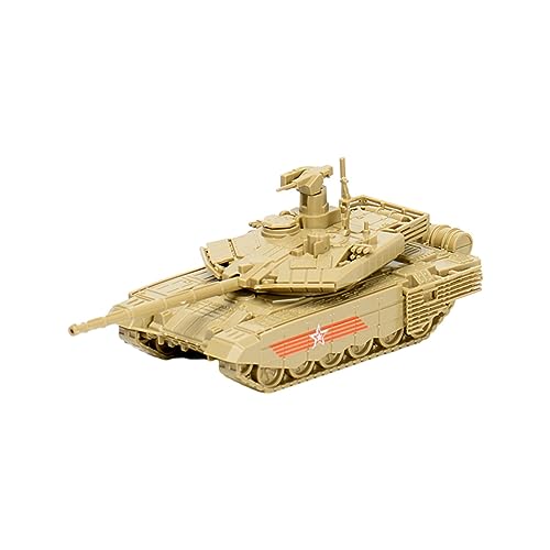 Harilla 1:72 Raupenwagen, Montage von gepanzerten Fahrzeugen, Bastelset, Miniatur 4D Panzermodell für Tischdekoration und Sammlung, T90MS gelb von Harilla