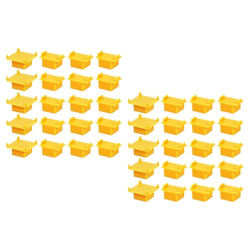 Harilla 10x Holz-Eisenbahnschienenadapter, pädagogisches Spielzeug-Eisenbahnset-Zubehör, lustiges Gleisverbinder-Bauset für 3-, 4- und 5-Jährige, Gelb Harilla 10x Holz-Eisenbahnschienenadapter, pädagogisches Spielzeug-Eisenbahnset-Zubehör, lustiges Gleisverbinder-Bauset für 3-, 4- und 5-Jährige, Gelb von Harilla
