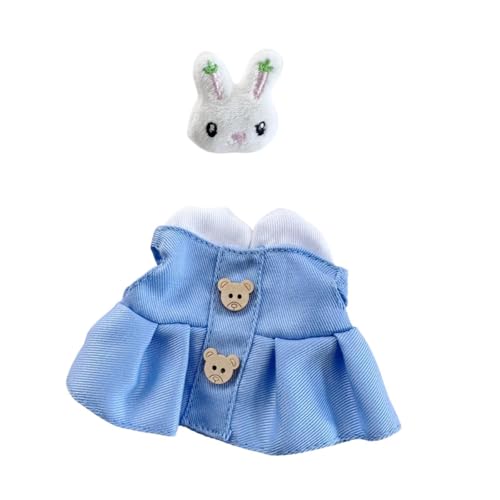 Harilla 15 cm Plüschpuppenkleidung Gefüllte Puppe Ärmelloses Kleid Set Kostüme Pädagogische Fantasie Machen Sie Ihre Eigenen Puppen für Kinder, Kleid und Pin Harilla 15 cm Plüschpuppenkleidung Gefüllte Puppe Ärmelloses Kleid Set Kostüme Pädagogische Fantasie Machen Sie Ihre Eigenen Puppen für Kinder, Kleid und Pin von Harilla