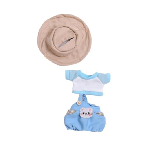 Harilla 15cm 17cm Plüsch Puppenkleidung,Puppen Overall Set,Plüsch Puppenzubehör,Anziehsachen,Kostüme Kuscheltiere Kleidung Stylisch, Blaues Set mit Hut Harilla 15cm 17cm Plüsch Puppenkleidung,Puppen Overall Set,Plüsch Puppenzubehör,Anziehsachen,Kostüme Kuscheltiere Kleidung Stylisch, Blaues Set mit Hut von Harilla