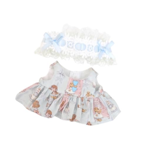Harilla 17 cm Plüsch-Puppenkleid, niedliches DIY-Zubehör, weiches pädagogisches Partygeschenk für Kinder, Geburtstagsgeschenk, Kostüm, Puppenkleidung, Anzieh, Blau Harilla 17 cm Plüsch-Puppenkleid, niedliches DIY-Zubehör, weiches pädagogisches Partygeschenk für Kinder, Geburtstagsgeschenk, Kostüm, Puppenkleidung, Anzieh, Blau von Harilla