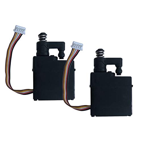 Harilla 2 Packungen RC Car Servo zubehör, Wasserdichtes Aluminiumoberteil Einachsiges Lenkgetriebe für 9130 1/16 Buggy DIY Ersatzteile von Harilla