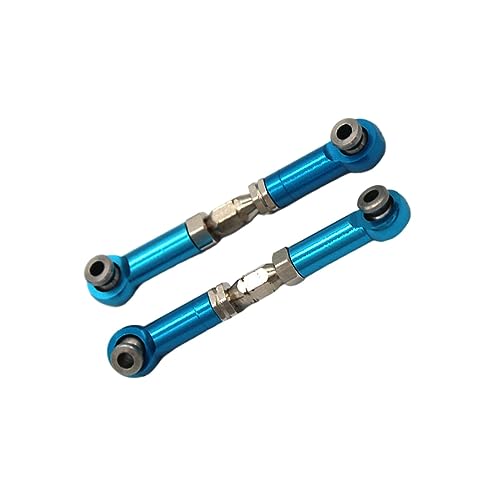 Harilla 2 Stück Lenkstangen für RC Auto, Metallverbindungsteile, Ersatzteile für 1:16 Modelle 16210 16207, Blau von Harilla