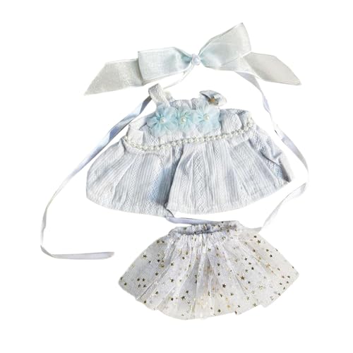 Harilla 20cm Plüschpuppenkleid Kleidung Puppenoutfit Gazerock DIY Niedlich Bequem Mode Abnehmbare Plüschpuppenzubehör Kostüme, Blau Harilla 20cm Plüschpuppenkleid Kleidung Puppenoutfit Gazerock DIY Niedlich Bequem Mode Abnehmbare Plüschpuppenzubehör Kostüme, Blau von Harilla