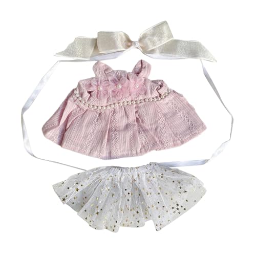 Harilla 20cm Plüschpuppenkleid Kleidung Puppenoutfit Gazerock DIY Niedlich Bequem Mode Abnehmbare Plüschpuppenzubehör Kostüme, Rosa Harilla 20cm Plüschpuppenkleid Kleidung Puppenoutfit Gazerock DIY Niedlich Bequem Mode Abnehmbare Plüschpuppenzubehör Kostüme, Rosa von Harilla