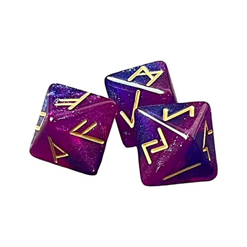 Harilla 3 STÜCKE 12-seitige Tischspielwürfel, sortiertes polyedrisches Würfelset, Sternenweisheit, Konstellation, Runenwürfel für, Violett Blau Harilla 3 STÜCKE 12-seitige Tischspielwürfel, sortiertes polyedrisches Würfelset, Sternenweisheit, Konstellation, Runenwürfel für, Violett Blau von Harilla