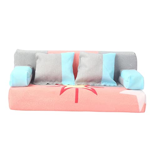 Harilla 3 Stück 1:12 Puppenhaus Sofa Kissen Set Zubehör Miniatur Möbel Dekoration Mini Couch zufällige Farbe Harilla 3 Stück 1:12 Puppenhaus Sofa Kissen Set Zubehör Miniatur Möbel Dekoration Mini Couch zufällige Farbe von Harilla