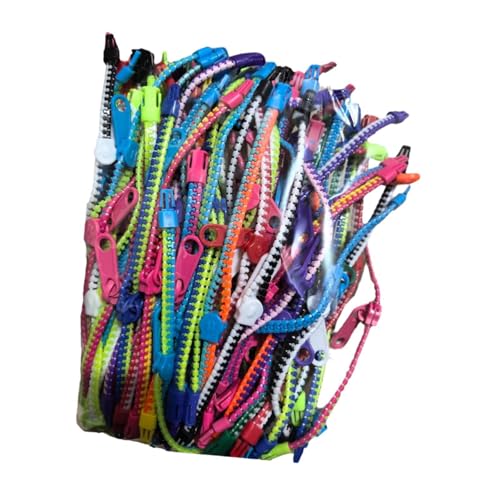 Harilla 30 Stücke Freundschaft Reißverschluss Armbänder Zappelspielzeug Bulk Bunte 7,7 -Zoll von Harilla