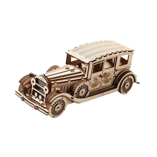 Harilla 3D -Holz -Puzzle -Modell Car Kit Puzzle Spielzeughandwerk, Ornament, Kunsthandwerk, Retro -Automodellgebäude Mechanisches Holzmodell für Kinder von Harilla