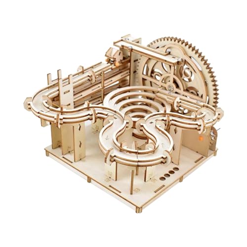 Harilla 3D-Holzpuzzle, Kugelbahn-Bausätze, DIY-Achterbahn-Puzzle, mechanische Modellbausätze für einzigartige Geschenke, Urlaubsdekoration von Harilla