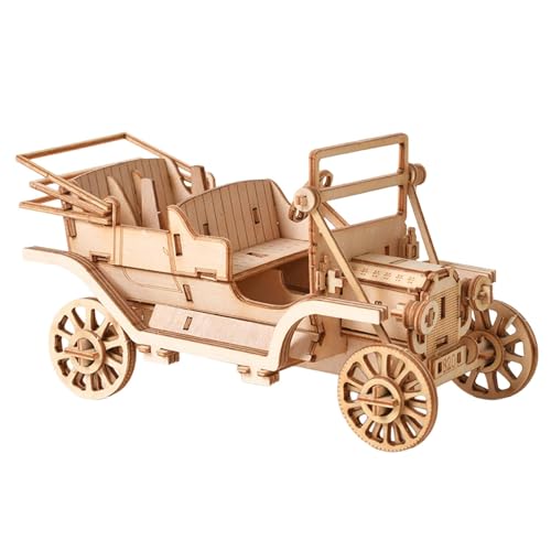 Harilla 3D-Holzpuzzle-Modellauto-Bausätze, mechanisches Holzmodell, Retro-Automodellbau für einzigartige Geschenke für Erwachsene und Kinder, Ornament von Harilla
