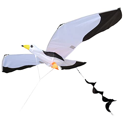 Harilla 3D Seagull Riesiger Drachen und Erwachsene Einfach zu Fliegende Einzelleine mit für Strandausflug Park Familienmitgliednmitglied Outdoor-Spiele und von Harilla