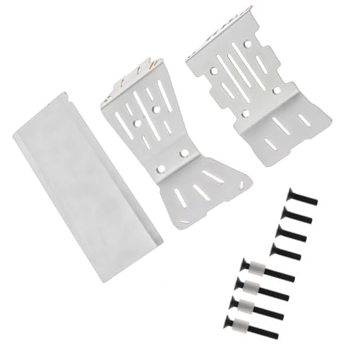 Harilla 3er-Set Chassis-Unterfahrschutz-Kit Ersatz Verbesserter Edelstahl für 1/10 RC- Robuste Reparaturteile Professionelle von Harilla きん
