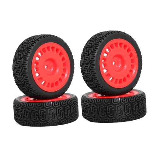 Harilla 4 Teile 1/10 RC -Auto Reifen Zubehör, RC -Zubehör, Robustes Einbau von Ersatzteilen Ersatzmodifizierung XV02, Rose Rot Harilla 4 Teile 1/10 RC -Auto Reifen Zubehör, RC -Zubehör, Robustes Einbau von Ersatzteilen Ersatzmodifizierung XV02, Rose Rot von Harilla