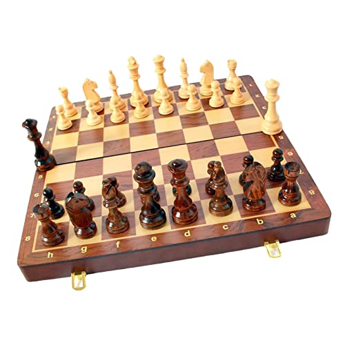Harilla 45 cm Standardspiel Klassisches Schachspiel Aus Holz Faltbares Tolles Geschenk von Harilla