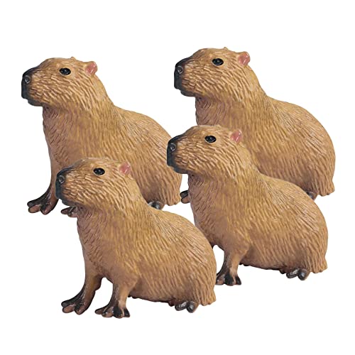 Harilla 4X Realistische Capybara Figuren, Tierfiguren, Miniatur Lernspielzeug, Capybara Statue für Partytisch, Büro, Zuhause, Ornamente Harilla 4X Realistische Capybara Figuren, Tierfiguren, Miniatur Lernspielzeug, Capybara Statue für Partytisch, Büro, Zuhause, Ornamente von Harilla