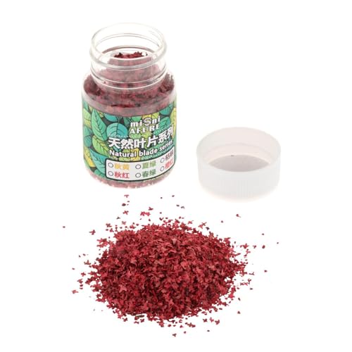 Harilla 56ML Modell Landschaft Blattmodelle Simulation Blatt Blätter Laubeffekt, Rot von Harilla