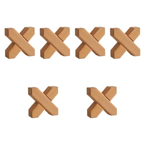 Harilla 6pcs Cross -förmige Blöcke Motor Skill Handy -Koordination Bausteine ​​Robustes logisches Trainingsspiel für Kinder von Harilla