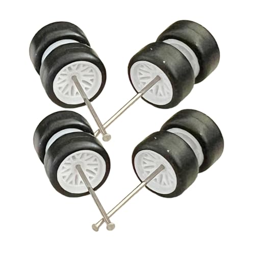 Harilla 8 Stücke 1/64 Maßstab Modifizierter Reifen mit Miniatur Rollwelle Spielzeug Simulation Modell Auto Räder Reifen für Automodelle Erwachsene Jungen ACCS, Weiss Harilla 8 Stücke 1/64 Maßstab Modifizierter Reifen mit Miniatur Rollwelle Spielzeug Simulation Modell Auto Räder Reifen für Automodelle Erwachsene Jungen ACCS, Weiss von Harilla