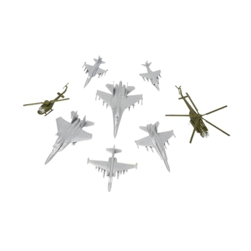 Harilla 8pcs kleines Flugzeugmodellsatz 1/144 Flugzeug Set realistisch 1: 144 Skalierungsmodell Flugzeug Home Ornamente Sammlung Geschenk Ansouvenir, Style A von Harilla