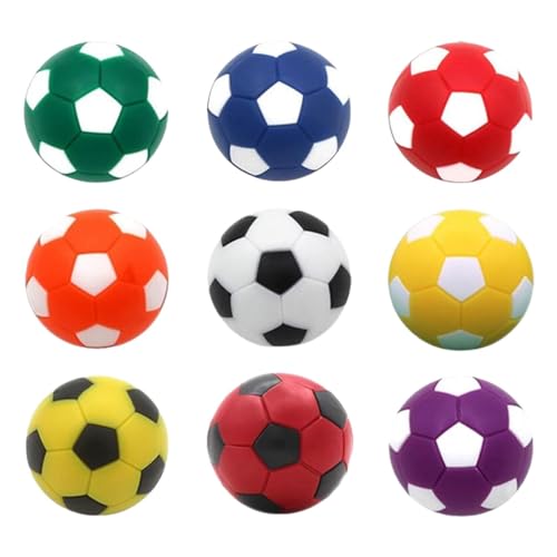 Harilla 9 Stück Tischfußballbälle Tischfußballbälle Ersatz 36 mm Fußball-Tischspielbälle für Indoor-Fingersport-Tischspiele von Harilla