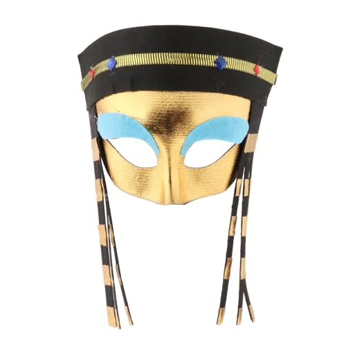 Harilla Ägyptisches Kostüm Pharao Kopfschmuck Rave Club Partyzubehör Rollenspiel Ägyptisches Kostümzubehör Ägyptisches Stirnband Pharao Hut, Maske 20x23cm Harilla Ägyptisches Kostüm Pharao Kopfschmuck Rave Club Partyzubehör Rollenspiel Ägyptisches Kostümzubehör Ägyptisches Stirnband Pharao Hut, Maske 20x23cm von Harilla