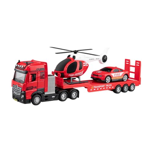 Harilla Abschleppwagen-Spielzeug, Maßstab 1:50, technischer LKW, frühes Lernen mit Mini-Helikopter, Rückzugsfahrzeug für Kinder im Alter von 2, 3, 4, 5 und 6, Feuerwehrauto Harilla Abschleppwagen-Spielzeug, Maßstab 1:50, technischer LKW, frühes Lernen mit Mini-Helikopter, Rückzugsfahrzeug für Kinder im Alter von 2, 3, 4, 5 und 6, Feuerwehrauto von Harilla