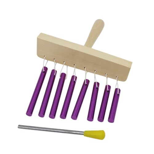 Harilla Acht-Ton-Handheld Wind Chimes Percussion Wind Chime Unterricht AIDS Bildungsspielzeug Tabletop Sound Chime für Kinder für , Lila Harilla Acht-Ton-Handheld Wind Chimes Percussion Wind Chime Unterricht AIDS Bildungsspielzeug Tabletop Sound Chime für Kinder für , Lila von Harilla