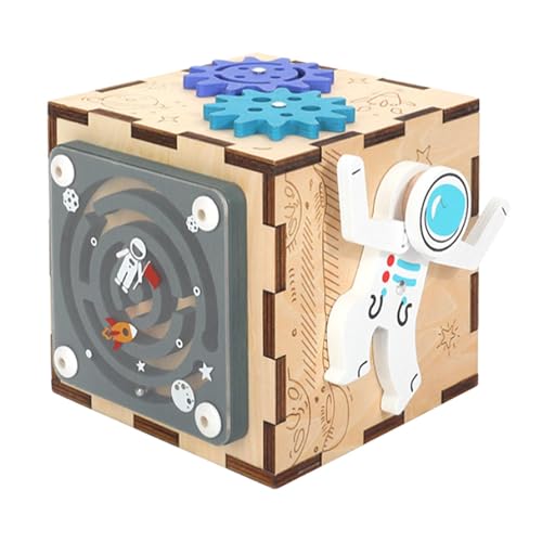 Harilla Aktivitätswürfel für, frühes Lernspielzeug, Geburtstagsgeschenk, Formsortierer, sensorisches Spielzeug aus, Beschäftigungswürfel, Astronaut Harilla Aktivitätswürfel für, frühes Lernspielzeug, Geburtstagsgeschenk, Formsortierer, sensorisches Spielzeug aus, Beschäftigungswürfel, Astronaut von Harilla