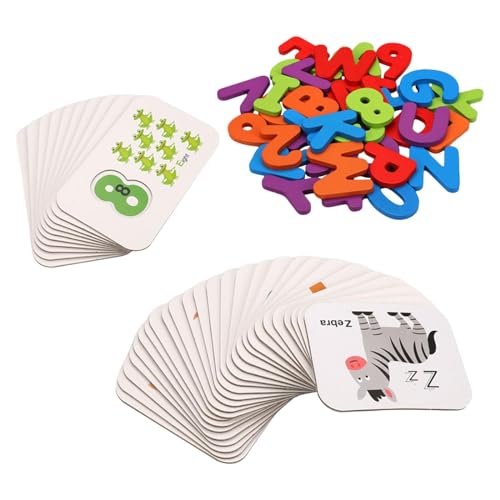 Harilla Alphabet-Puzzle-Set, Vorschulspielzeug mit Box, Zahlen und Buchstaben, Denktrainingsspielzeug, Lernspielzeug für Kinder im Alter von 4–6 Jahren von Harilla