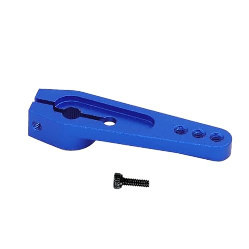 Harilla Aluminiumlegierung 25T Servohorn, Langer Lenkservoarm mit Schraube, Metalllenkarm für RC-Auto-Boot-Crawler-Fahrzeuge, Blau Harilla Aluminiumlegierung 25T Servohorn, Langer Lenkservoarm mit Schraube, Metalllenkarm für RC-Auto-Boot-Crawler-Fahrzeuge, Blau von Harilla きん