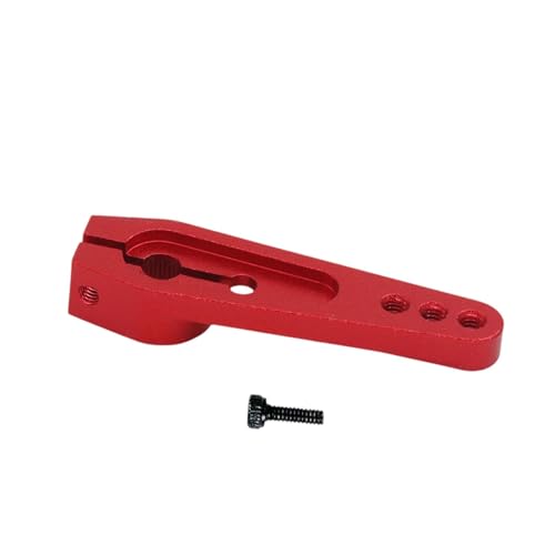 Harilla Aluminiumlegierung 25T Servohorn, Langer Lenkservoarm mit Schraube, Metalllenkarm für RC-Auto-Boot-Crawler-Fahrzeuge, Rot Harilla Aluminiumlegierung 25T Servohorn, Langer Lenkservoarm mit Schraube, Metalllenkarm für RC-Auto-Boot-Crawler-Fahrzeuge, Rot von Harilla きん