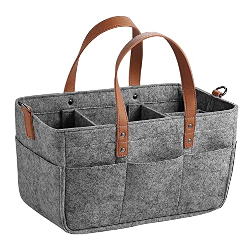 Harilla Baby-Wickeltasche aus Filz, geräumiges, stilvoll, mehrere Taschen, Handtasche, Wochenendtasche, Organizer für Babyprodukte, wiederverwendbar, Dunkelgrau Harilla Baby-Wickeltasche aus Filz, geräumiges, stilvoll, mehrere Taschen, Handtasche, Wochenendtasche, Organizer für Babyprodukte, wiederverwendbar, Dunkelgrau von Harilla