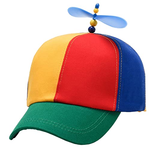 Harilla Bunte Propeller Mütze, Unisex Propeller-Hut, Hubschrauber Propellermütze, Propellerballhut, Dekoration, modische Neuheit, Baseballmütze mit Propeller für Erwachsene, Party-Kostüm von Harilla