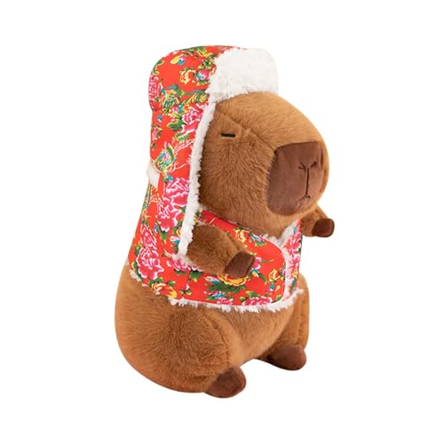 Harilla Capybara-Plüschpuppe, begleitendes Schlafspielzeug, Wohnzimmerdekoration, Stofftier für Jungen, Mädchen, Erwachsene, Kinder, Valentinstagsgeschenke, 45CM von Harilla