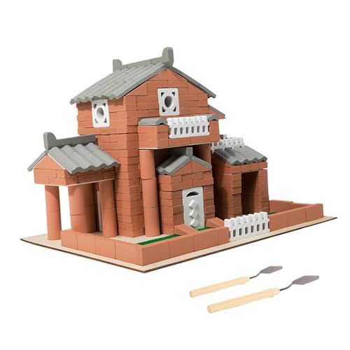 Harilla DIY Gebäude Modell Holz Haus Kits Simulation Ziegel Montage Einzigartige (503 Teile) Cottage Villa für Dekoration Geburtstag Geschenk von Harilla