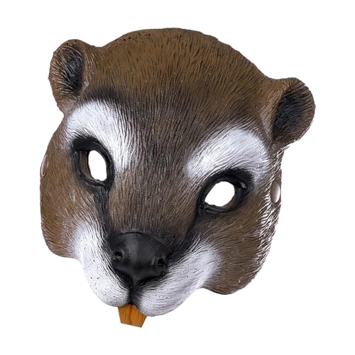 Harilla Eichhörnchen-Maske, Halloween-Maske mit Gummiband, Anzieh-Neuheit, halbe Gesichtsbedeckung, Tier-Cosplay-Maske für Nachtclub, Festival, Harilla Eichhörnchen-Maske, Halloween-Maske mit Gummiband, Anzieh-Neuheit, halbe Gesichtsbedeckung, Tier-Cosplay-Maske für Nachtclub, Festival, von Harilla