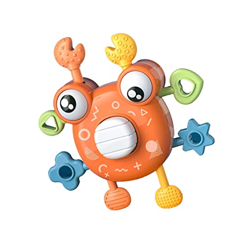 Harilla Elektrische Meerestier Sound Cartoon Tier Figur Spielzeug Ohne Batterie für Kinder Geschenk, ORANGE von Harilla