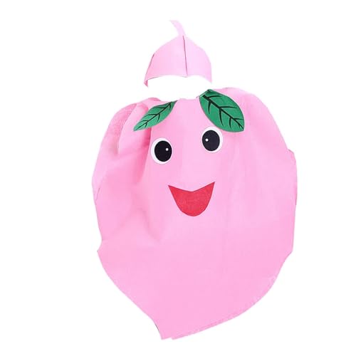 Harilla Erwachsene Obst Kostüm Outfit Requisiten für Männer Frauen Süße Lebensmittel Cosplay Kostüme mit Hut Kostüm für Karneval Bühnenauftritt, Pfirsich von Harilla