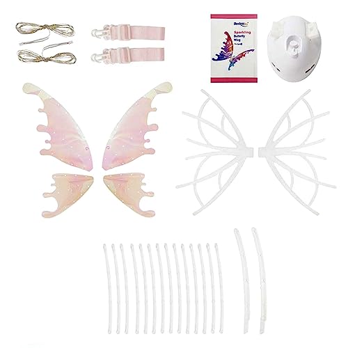 Harilla Fantasievolle Schmetterlingsflügel für Kinder - Zauberhaftes Accessoire für Verkleidung, mit Licht von Harilla