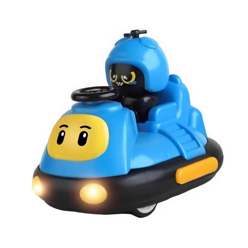 Harilla Ferngesteuertes Auto mit Musiklicht, ferngesteuertes Auto mit Fahrer, ferngesteuertes Cartoon-Autospielzeug für und Teenager, Blau von Harilla