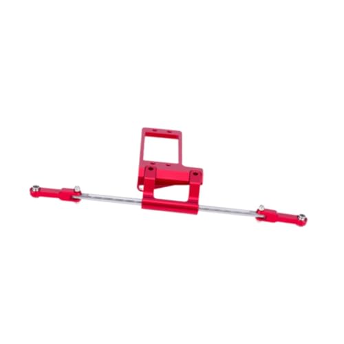Harilla Fledermaus -Servo -Halterung mit hydraulischer Lenkverbindungs ​​-Set RC Crawler Car Upgrade Kit Leichtes RC Car Reparaturkit für 1:10 Sakle -Autos, Rot von Harilla