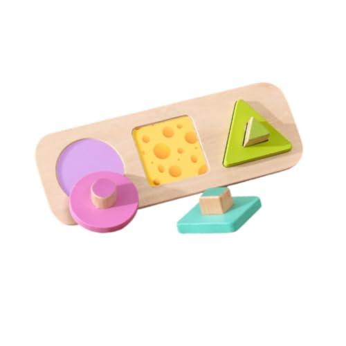 Harilla Formpeg Form Sortierer für Kinder mit Knopf, Lernspielzeug für Jungen und Mädchen von Harilla