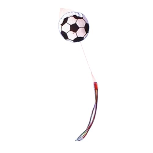 Harilla Fußball Kite Toy 1,5 m, leicht zu fliegen mit String Freizeit -Sportgigant für Beach Travel Kids Erwachsene Rasenhof, Weiß Harilla Fußball Kite Toy 1,5 m, leicht zu fliegen mit String Freizeit -Sportgigant für Beach Travel Kids Erwachsene Rasenhof, Weiß von Harilla