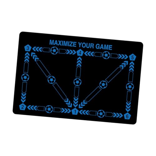 Harilla Fußball Trainingsmatte Non Slip Anfänger Praktisch Einfach zu Bedienen Supplies Ausrüstung Fußball Fußarbeit Trainingsmatte für Innenräume, Schwarzblau Harilla Fußball Trainingsmatte Non Slip Anfänger Praktisch Einfach zu Bedienen Supplies Ausrüstung Fußball Fußarbeit Trainingsmatte für Innenräume, Schwarzblau von Harilla