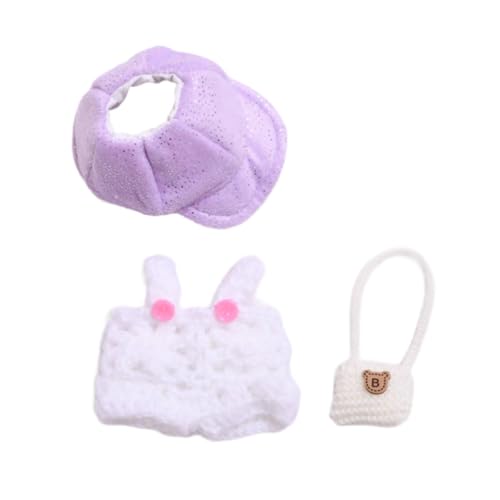 Harilla Gefüllte Puppenkleidung, Puppen-Outfit, stilvolle Miniatur-Foto-Requisiten, Puppenzubehör, ausgefallene Verkleidung für 6,69-Zoll-Puppen, Weiße Kleiderhuttasche Harilla Gefüllte Puppenkleidung, Puppen-Outfit, stilvolle Miniatur-Foto-Requisiten, Puppenzubehör, ausgefallene Verkleidung für 6,69-Zoll-Puppen, Weiße Kleiderhuttasche von Harilla